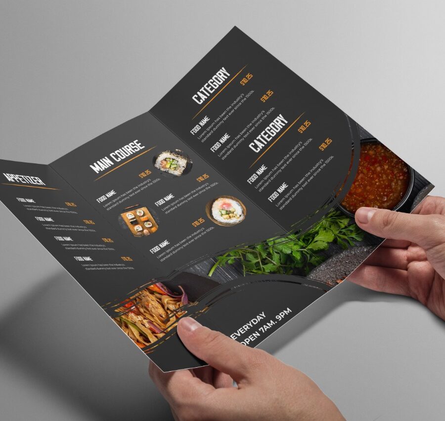 Menu Card Eat In